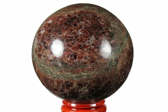 Polished Garnetite (Garnet) Sphere - Madagascar #132059